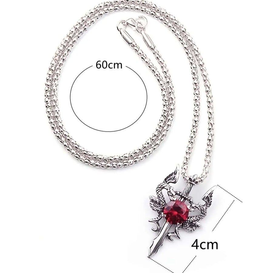 Dragon Sword Stone Necklace